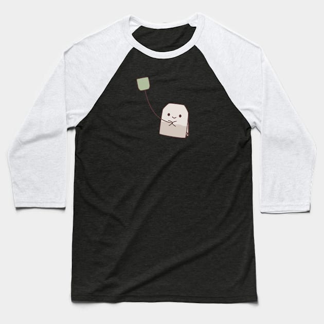 Teabag Kite Baseball T-Shirt by blacklines